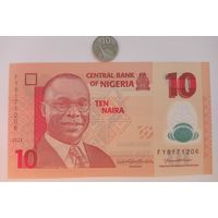 Werty71 Нигерия 10 найра 2022  UNC банкнота