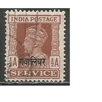 Индийские штаты(Кошин). Король Георг VI. Доплатная марка. 1940г. Mi#49.