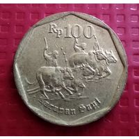Индонезия 100 рупий 1998 г. #41008