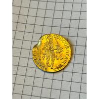 Золотой дукат 1749г редкость, штемпельный блеск