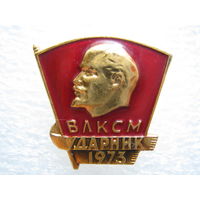 ВЛКСМ, ударник 1973 г.