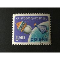 20-ти летие освоения космоса. Польша,1977, марка