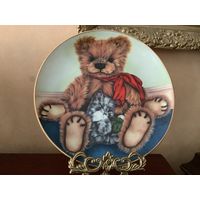 Тарелка коллекционная Мишка Тедди Англия винтаж