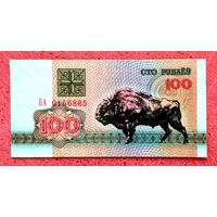 Магнит 100 рублей Беларусь 1992 год * размеры 5 на 10 см * Новый