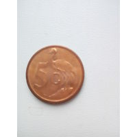 5 центов Южная Африка 2007г.