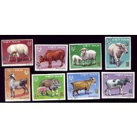 8 марок 1979 год Вьетнам Домашние животные 1020-1027U