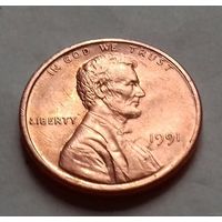 1 цент США 1991, 1991 D