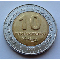 Уругвай 10 песо. 2000 **