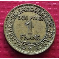 Франция 1 франк 1923 г. 40737