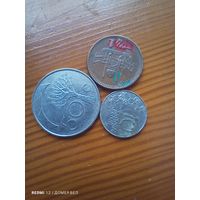 Намибия 50 центов 1993, Пакистан 1 рупия 2004, Финляндия 10 пени 1996 -1