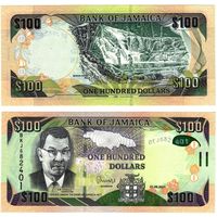 Ямайка 100  долларов 2021 год  UNC