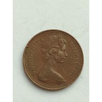 Великобритания. 1 новый пенни 1973 года.