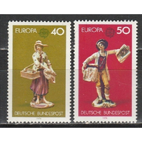 ФРГ Германия 1976, Европа, Искусство, Статуэтки, 2 марки **