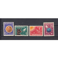 Космос. Советские спутники и ракеты. Албания. 1962. 4 марки. Michel N 663-666 (13,0 е)