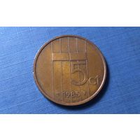 5 центов 1985. Нидерланды.