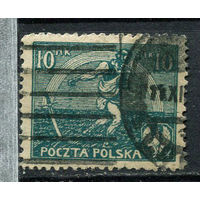 Польша - 1922 - Сеятель 10M - [Mi.162] - 1 марка. Гашеная.  (Лот 71EP)-T2P37