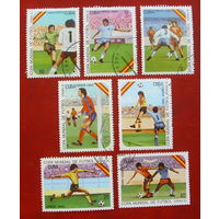 Куба. Футбол. ( 7 марок ) 1982 года. 2-19.