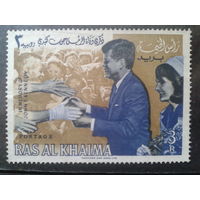 Рас аль-Хайма 1965 Памяти президента Кеннеди* Михель-2,0 евро