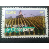 Франция 2003 провинция Шампань, виноградник