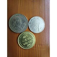 Намибия 50 центов 1993, Маврикий 1 рупия 2007, Токен Свобода 2010 -94