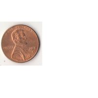 1 Цент 2017P.  1 cent USA "P" Линкольн щит на реверсе (М.Д в Филадельфии)