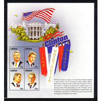 1998 Либерия. Президент США Билл Клинтон