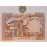 Werty71 Пакистан 1 рупия 1983 UNC банкнота