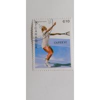 Никарагуа 1987. Международная выставка марок "CAPEX' 87 " - Торонто, Канада. Теннисисты