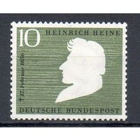 Памяти Г. Гейне Германия 1956 год серия из 1 марки