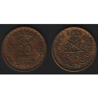 Марокко _y50 20 франков 1952 год 1371 (f