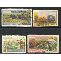 За подъем сельского хозяйства СССР 1954 год серия из 4-х марок