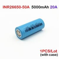 Li-ion 3,7 v аккумуляторная батарея 26650 5000mah inr26650-50A