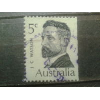 Австралия 1969 Премьер-министр Ватсон, обрез справа
