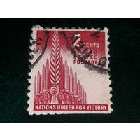 США 1943 Союз наций ради победы. Полная серия 1 марка