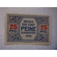 Германия 25 пфенингов  нотгельд 1920