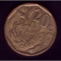 20 центов 1994 год ЮАР 2
