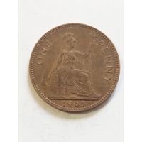 Великобритания 1 пенни 1963