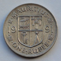 Маврикий 1 рупия. 1991