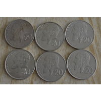 Кипр 20 центов 1991