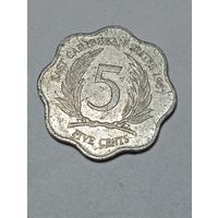 Карибы 5  центов 1987 года .