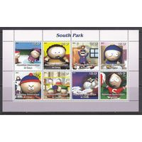 Южный Парк South Park Мультфильм Мультипликация Кино 2003 Конго MNH полная серия 8 м зуб
