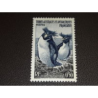 Французские антарктические территории 1956 Фауна. Пингвины. Чистая марка