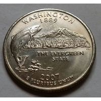 25 центов, квотер США, штат Вашингтон, P D