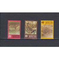 Наскальная живопись. Нидерландские Антиллы. 1977. 3 марки. Michel N 326-328 (5,0 е)