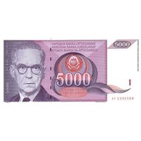 Югославия 5000 динаров образца 1991 года UNC p111