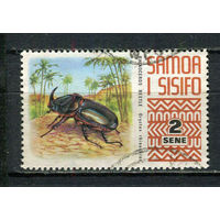 Самоа - 1972 - Жук-носорог 2S - [Mi.263] - 1 марка. Гашеная.  (Лот 79EY)-T25P7