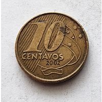 Бразилия 10 сентаво, 2002