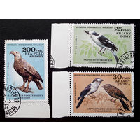 Мадагаскар 1982 г. Птицы. Фауна, полная серия из 3 марок #0031-Ф1P8