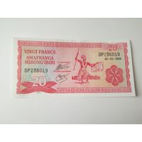 20 франков Бурунди образца 2005 года