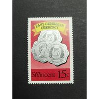 Сент Винсент 1987. Валюта Восточного Карибского бассейна - монеты и банкноты